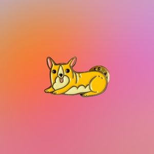 GUC 🐕 CORGI enamel pin.
